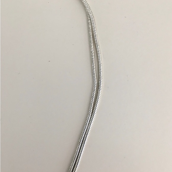 3/$20 Silver plated Necklace w/blue medallion
Excellent condition!
Beautiful! - Picture 5 of 7